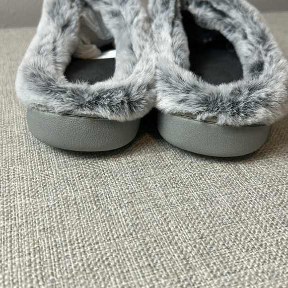 Evshine Warm Knit House Slippers Chenille Slippers Memory Foam Outdoor Soles sz9 - Picture 5 of 11